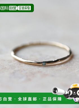 1h可退 日本直邮cui-cui 蓝钻单石戒指 K10YG 756294