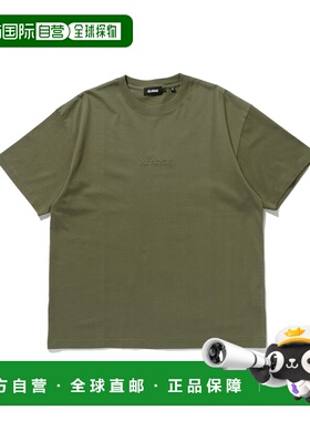 1h可退 日本直邮XLARGE男女同款全棉短袖T恤 立体压纹标设计 1012
