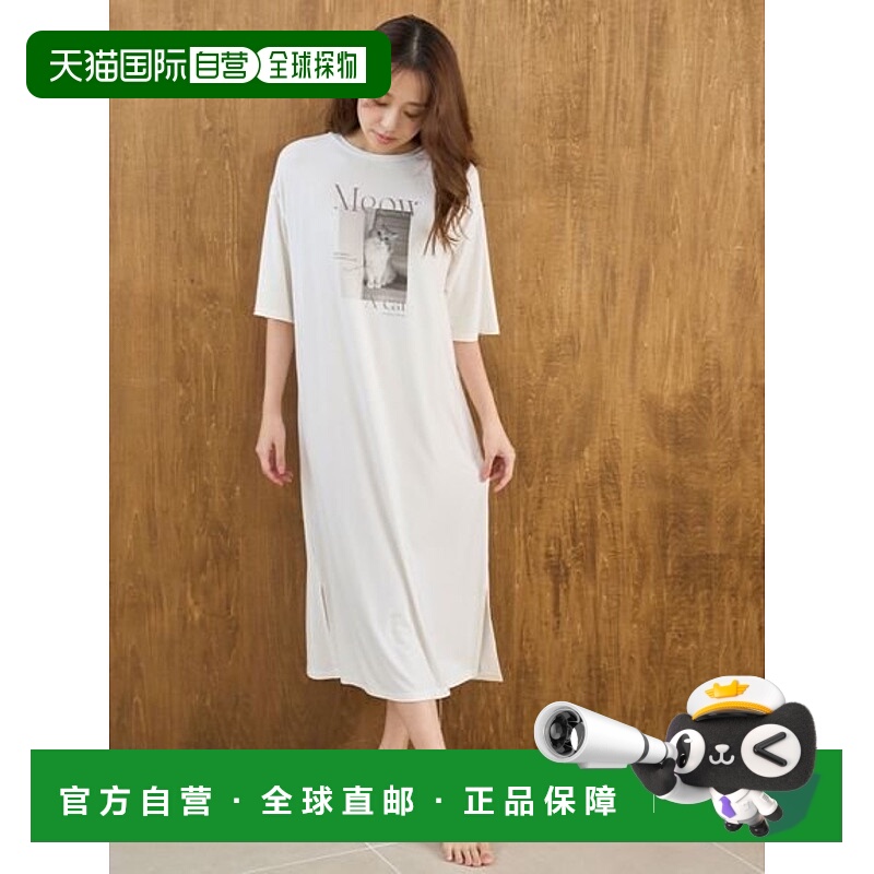 日本直邮SNIDEL CATT 衬衫连衣裙印花长款