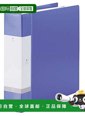 【日本直邮】lihit lab.文件夹A4文件夹30孔蓝色G3808-8经久耐用