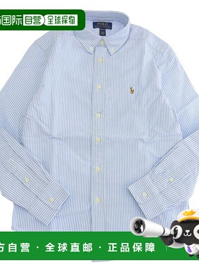 日本直邮Ralph Lauren 服装男士女士衬衫 L 14-16 棉蓝色 CORE RE