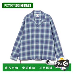 1h可退 日本直邮BEAMS JAPAN 男士 纯棉渐变格纹休闲衬衫 1111139