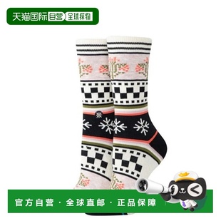 中筒袜 1h可退 花卉图案 冬季 W555D25WIN 日本直邮STANCE男女同款