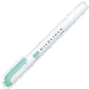 【日本直邮】日本斑马 荧光笔 MILDLINER 蓝绿色 10支装