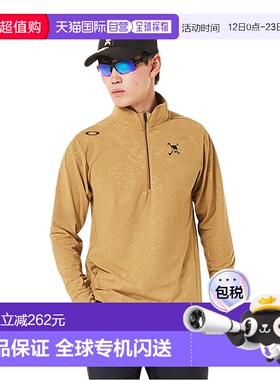 日本直邮OAKLEY 骷髅浮雕长袖针织衬衫 男士高尔夫服饰 FOA408241