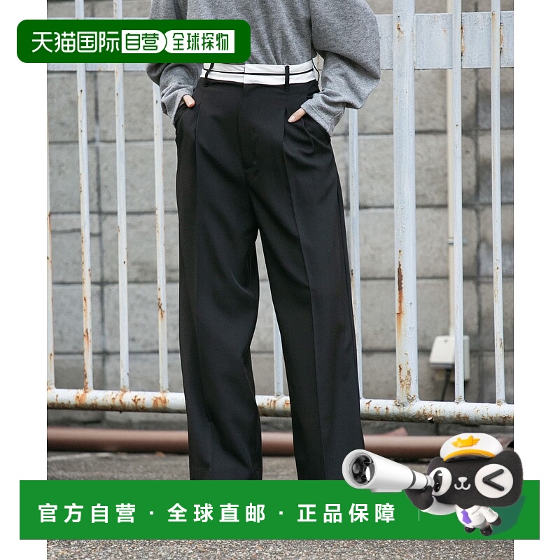 1h可退 日本直邮KBF 女装 高腰拼接设计长裤 KB3724V340