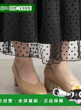 1h可退 日本直邮RANDA 女士3E宽版V字交叉设计高跟鞋 EP35107单鞋