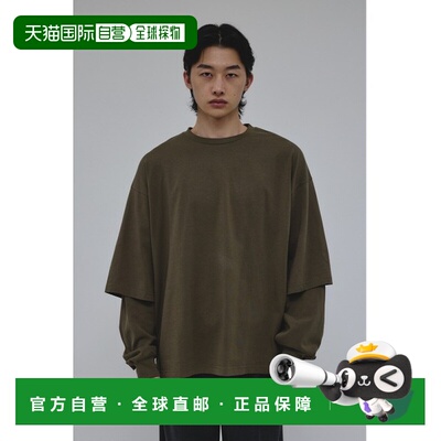 1h可退 日本直邮STYLEMIXER男装宽松长袖T恤 单穿叠穿两用设计 50