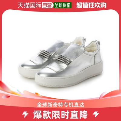 【日本直邮】inter-chaussures 女士 时尚休闲鞋银色