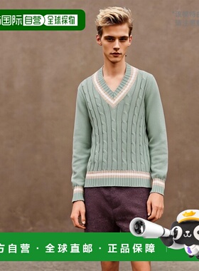 1h可退 日本直邮FILIPPO DE LAURENTIIS 男士 纯棉V领针织衫 2415