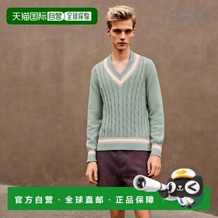 日本直邮FILIPPO 纯棉V领针织衫 男士 2415 LAURENTIIS 1h可退