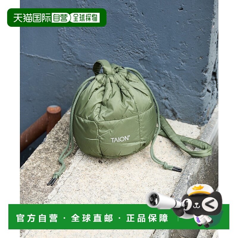 1h可退 日本直邮TAION 女装 小号抽绳单肩包 可拆卸长带2WAY设计