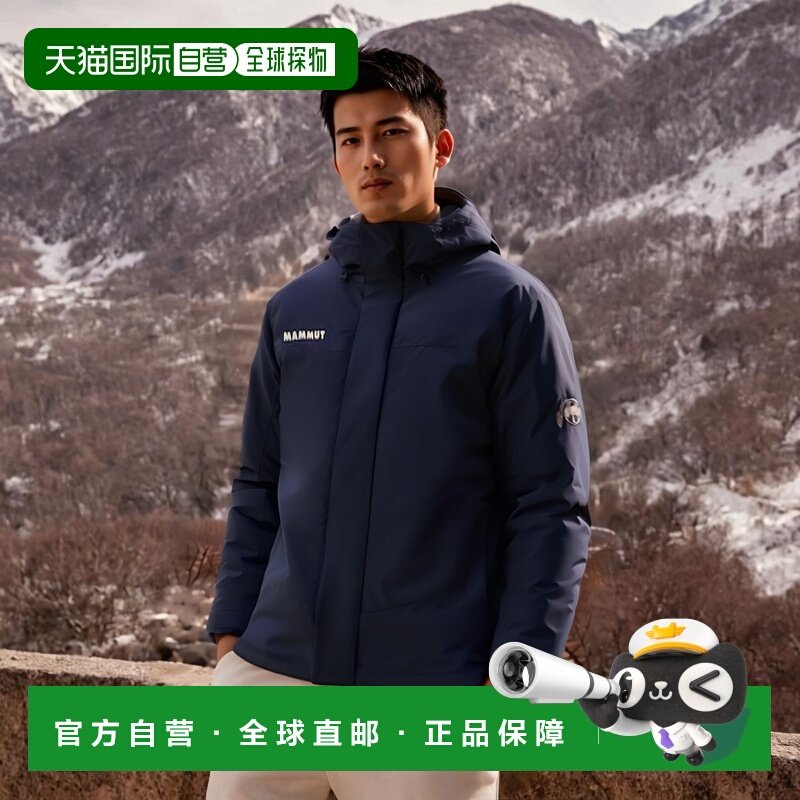 日潮跑腿MAMMUT  Icefall SO Thermo连帽夹克AF男猛犸象软壳羽绒