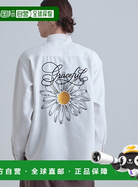 1h可退 日本直邮tk.TAKEO KIKUCHI男装背面大丽花刺绣宽松衬衫 C0