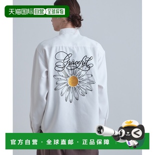 背面大丽花刺绣宽松衬衫 KIKUCHI男装 日本直邮tk.TAKEO 1h可退