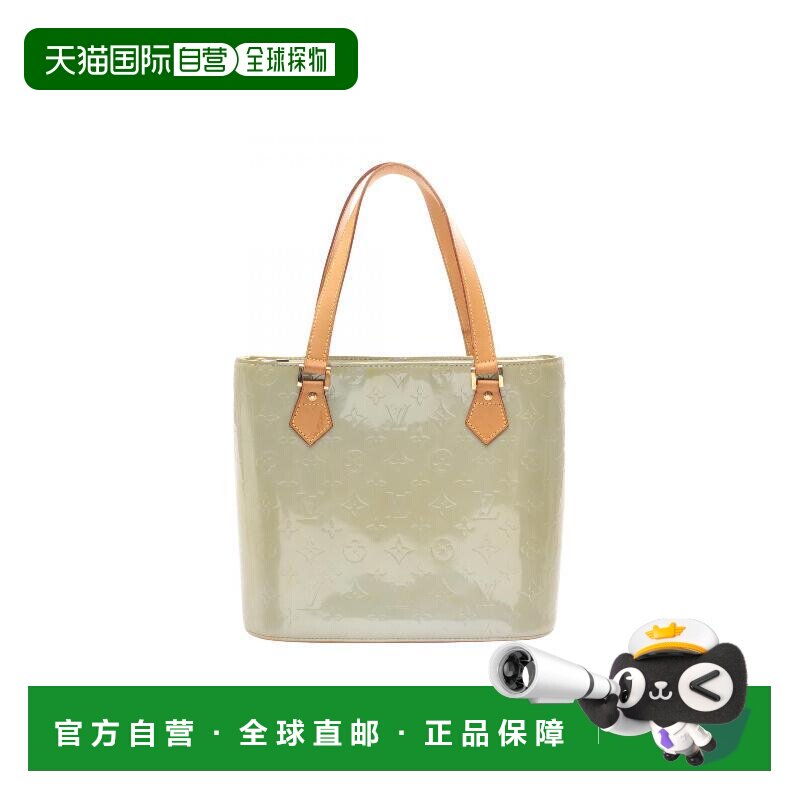 日本直邮中古LV路易威登女包B级9新handbag手提包漆皮手提包银色