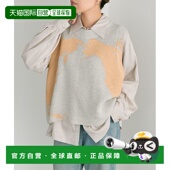 日本直邮ear 型 PAPILLONNER 1h可退 女装 宽松版 绣花针织背心 半