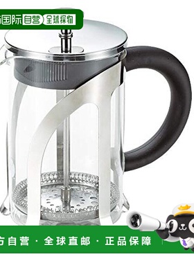 【日本直邮】Pearl Metal珍珠金属 法式滤压壶 银色 800ml UW-351