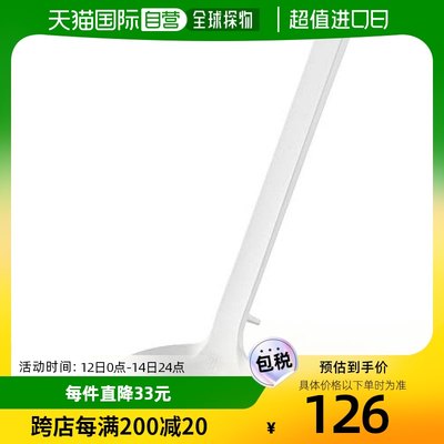 【日本直邮】山崎实业硅胶长柄汤勺W8XD6XH25.5cm白色 5189