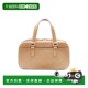 日本直邮中古LV路易威登女包B级9新Handbag手包漆皮手提包浅褐色