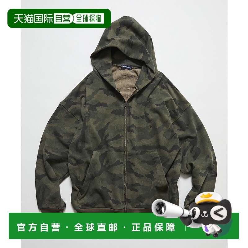 1h可退 日本直邮NAUTICA JEANS CO. 男士迷彩图案拼接拉链卫衣 10