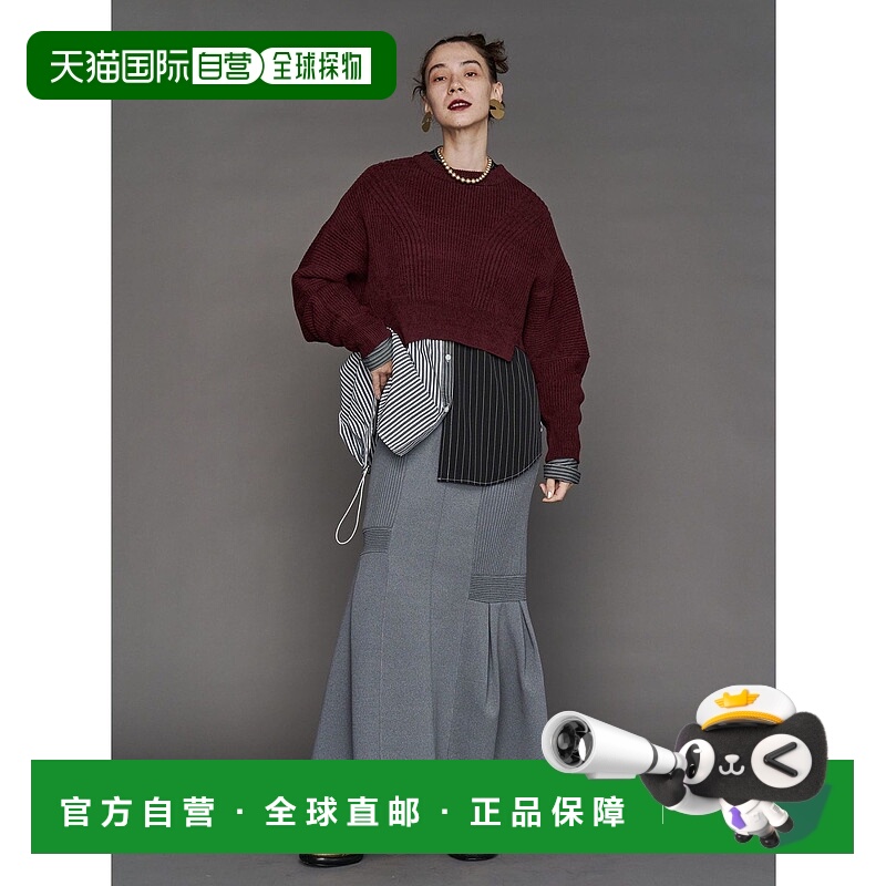 1h可退 日本直邮UN3D. 女士不对称设计针织裙 522510800101