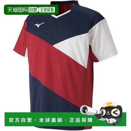 日本直邮Mizuno美津浓 乒乓球短袖衬衫 运动吸汗上衣 82JA9003