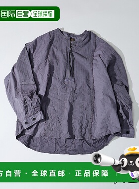 1h可退 日本直邮J.S.Homestead 男士棉麻拼接宽松拉链衬衫 250504