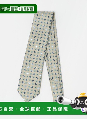 1h可退 日本直邮Luisa Esposito 男士 8cm印花佩斯利真丝领带 313