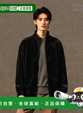 1h可退 日本直邮Graphpaper 男士紧凑设计天鹅绒运动夹克 GM24370