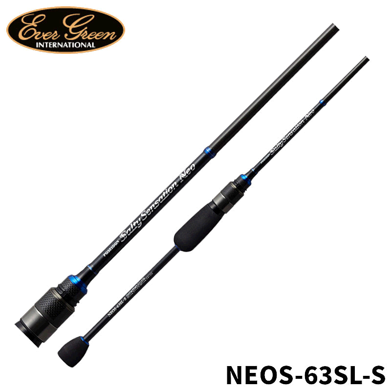 日本直邮EVERGREEN 小型路亚竿 海神咸感 Neo NEOS-63SL-S