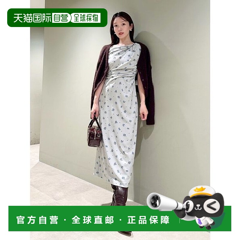 日本直邮SNIDEL 花卉印花垂坠连衣裙 [SN1728EW045668]