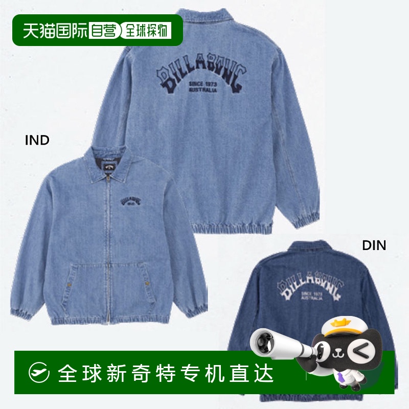 日本直邮Billabong 男士牛仔拉链教练夹克 DENIM ZIP COACH 外套