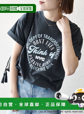 1h可退 日本直邮GOOD ROCK SPEED 女士纽约城市印花圆领T恤 72271