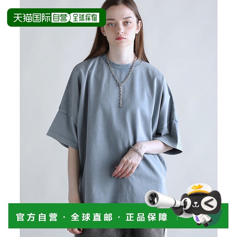 1h可退 日本直邮SOCCE 男女同款 270g全棉水洗半袖T恤 宽松休闲