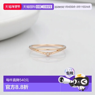 日本直邮日潮 agete 阿卡朵 K5钻石戒指设计新款简约适合