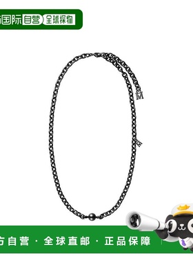 日潮跑腿Mikimoto御木本成人潮流项链银色字母百搭气质56cm配饰