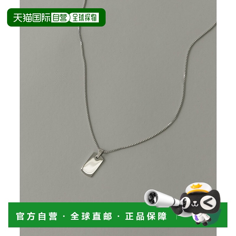 1h可退 日本直邮SMELLY 男士简约不锈钢吊坠项链 SMA41PF004
