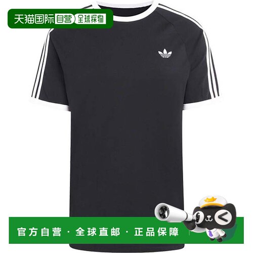 日本直邮Adidas 3-STRIPES TEE 黑色 DB785/KE3538 短袖