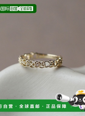 1h可退 日本直邮cui-cui 钻石 镂空设计 戒指 K10YG 759178