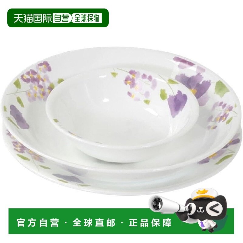 【日本直邮】corelle康宁餐具 中盘/深盘/小碗套装 CP-8942