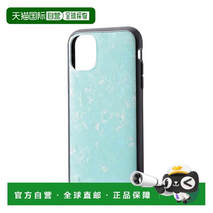 【日本直邮】ELECOM宜丽客iPhone 11贝壳风设计 减震手机壳 蓝色