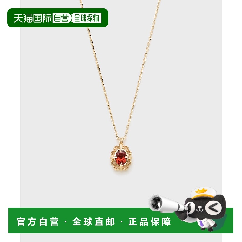 1h可退 日本直邮NOJESS女士K10镶嵌石榴石项链 30243116028