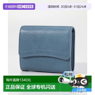 真皮商务钱包 日本直邮IL 女士迷你卡片夹 BISONTE FIFTY 零钱包