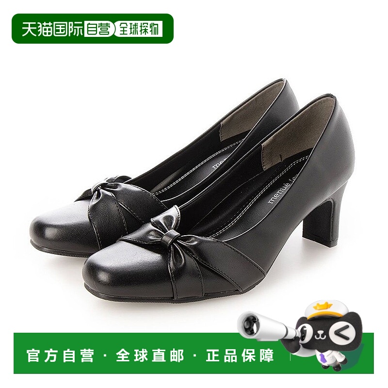 【日本直邮】Menue menue 商务高跟鞋 (1164 Ribbon / 6.0cm)靴子