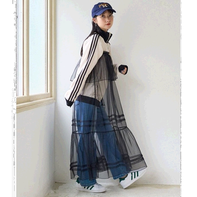 1h可退 日本直邮FREAK'S STORE 女士透视感蕾丝连衣裙 甜美飘逸