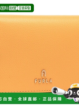 日本直邮FURLA 卡美利亚女士双折钱包 [FU3536DW011558] 黄色 粉