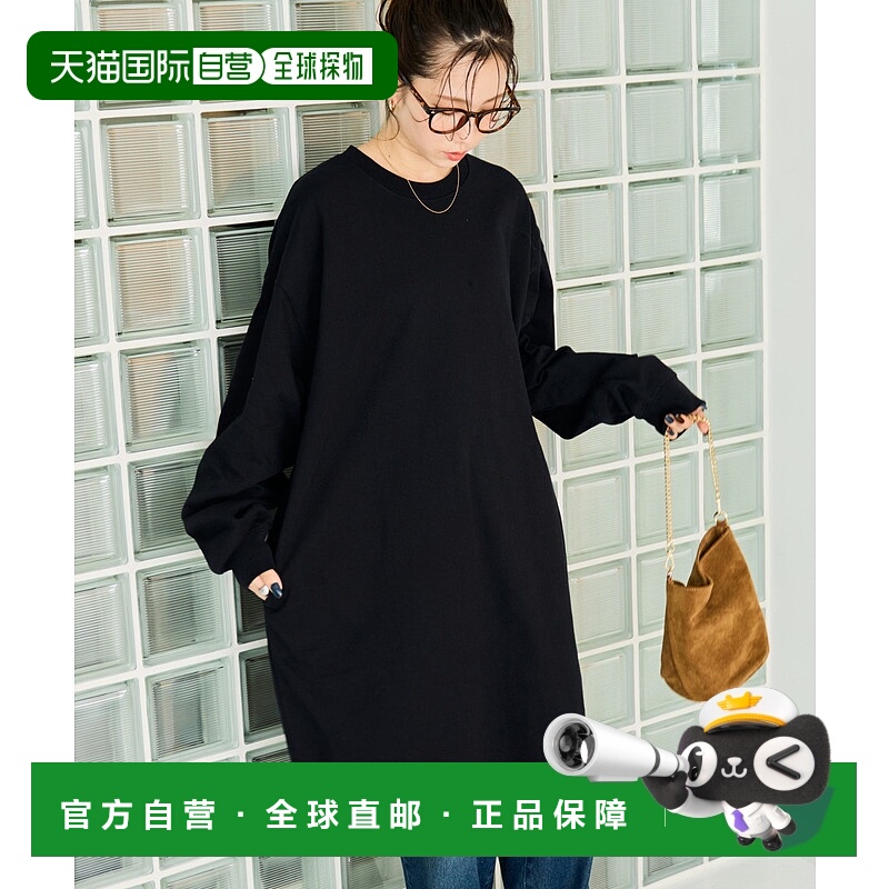 1h可退 日本直邮FREAK'S STORE 女装 宽松长袖T恤迷你连衣裙 1315