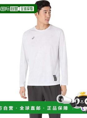 日本直邮ASICS 2031F162 Dry Graphic 长袖衬衫亮白色