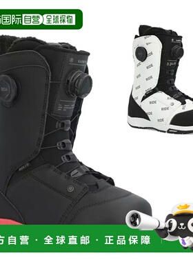 日本直邮 RIDE/Ride KARMYN ZONAL 胭脂红双 Boa 女式靴子热成型